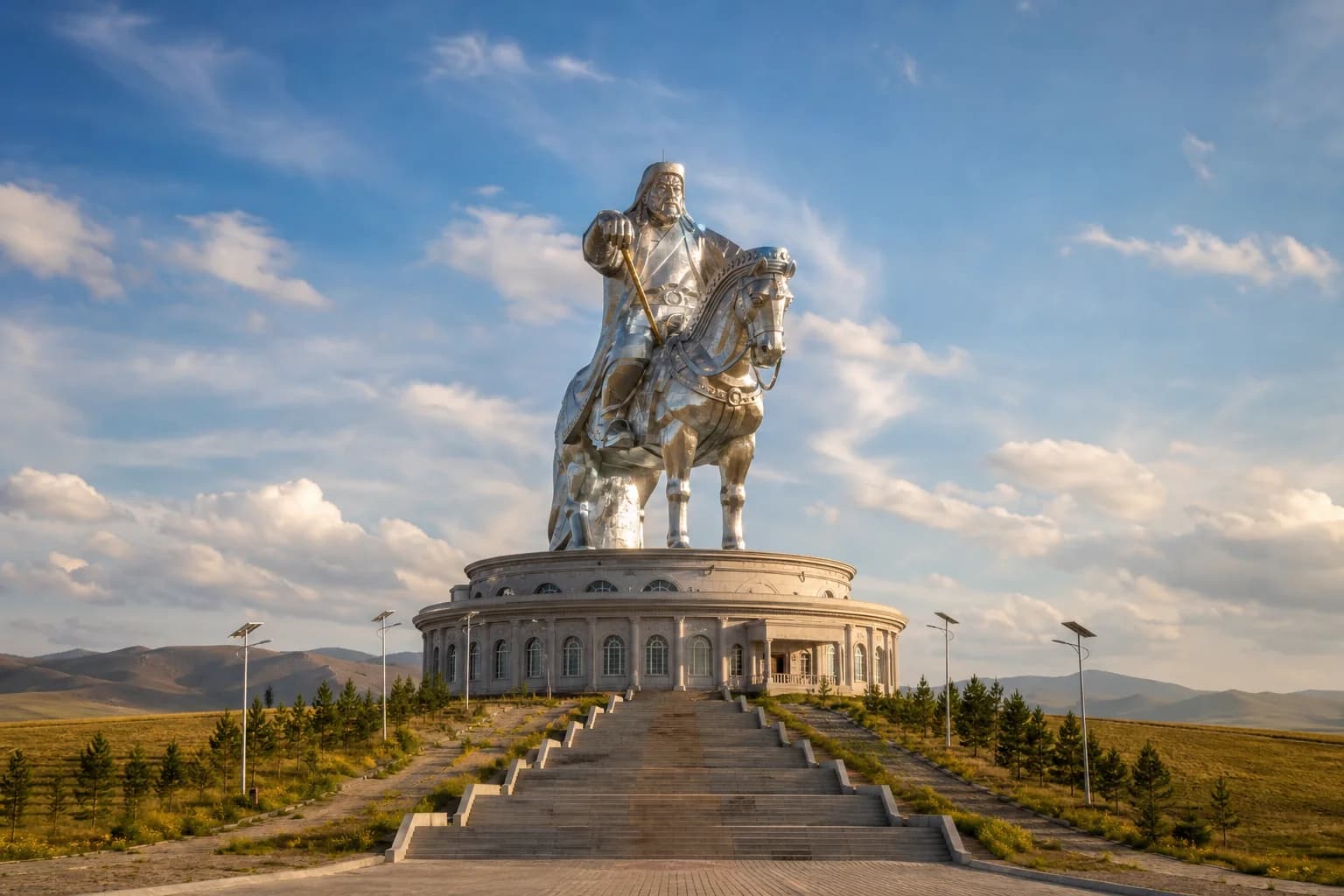 Памятник Чингисхану в Монголии