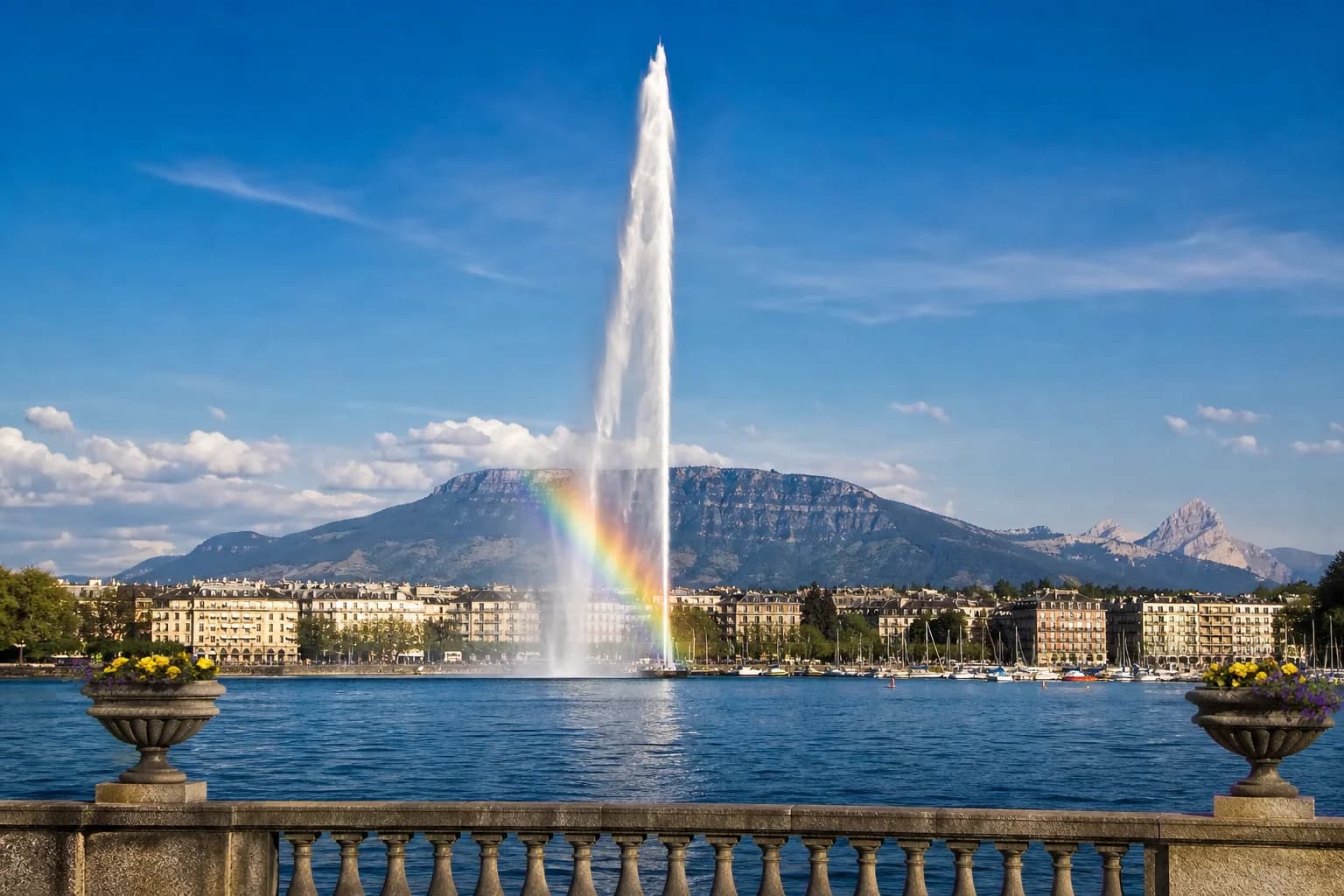 Достопримечательности Женевы — от фонтана Jet d'Eau до Дворца Наций